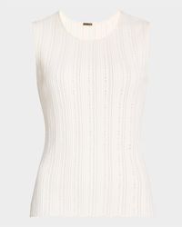 Adam Lippes - Pointelle Compact Jacquard Tank Top - Lyst