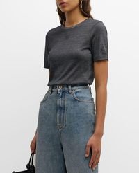 Loewe - Open Back Anagram T-Shirt With Knot Detail - Lyst