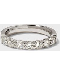 Memoire - Platinum 7 Round Diamond Ring, Size 6.5 - Lyst