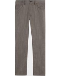 Emporio Armani - Wool Melange Five-Pocket Pants - Lyst