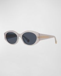 Stella McCartney - Round Acetate Sunglasses - Lyst