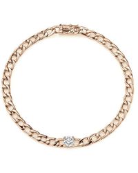 Anita Ko - 18k Rose Gold Diamond 0.37 Chain Bracelet - Lyst