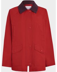 Varley - Rylan Corduroy-Collar Rain Jacket - Lyst