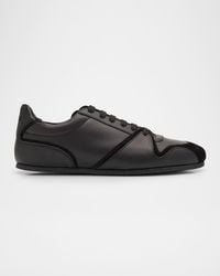 Moschino - Apos;S Leather And Suede Tennis Shoes - Lyst