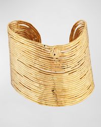 Gas Bijoux - Wave 24k Gold-plated Cuff Bracelet - Lyst