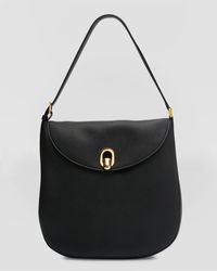 SAVETTE - Tondo Large Grained Leather Hobo Bag - Lyst