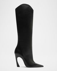 SCHUTZ SHOES - Maryann Up Leather Curve Tall Boots - Lyst