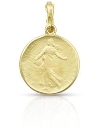 Dominique Cohen - 18k Yellow Gold Goddess Coin Classic Enhancer - Lyst