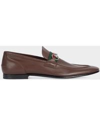 Gucci - Apos;S New Power 2.0 Leather Web-Stripe Bit Loafers - Lyst