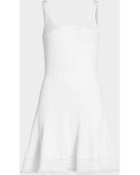 Rag & Bone - Ayan Fringe-Trim Rib-Knit Mini Dress - Lyst