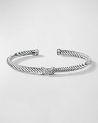 David Yurman - X Bracelet With Diamonds - Lyst
