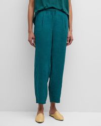 Eileen Fisher - Petite Delave-Dyed Organic Linen Lantern Pants - Lyst