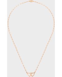 Dinh Van - Rose Gold R9 Double Coeurs Heart Chain Necklace - Lyst