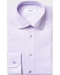 Eton - Contemporary-Fit Houndstooth Dress Shirt - Lyst