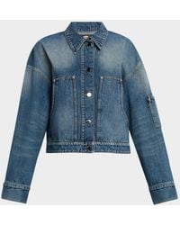 Amiri - Oversized Denim Work Jacket - Lyst