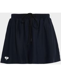 FRAME - The Tennis Drawstring Silk Skirt - Lyst