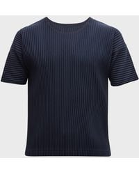 Homme Plissé Issey Miyake - Apos;S Basics Short-Sleeve Pleated Shirt - Lyst