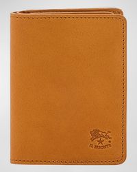 Il Bisonte - Oriuolo Leather Bifold Card Holder - Lyst