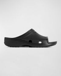 Balenciaga - X Crocs Rubber Slide Sandals - Lyst