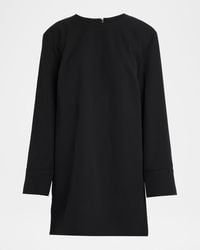 Ganni - Twill Cape Dress - Lyst