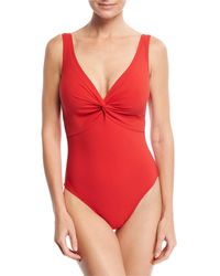 Karla Colletto - Twist Underwire One-Piece Swimsuit (D+ Cup) - Lyst