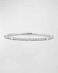 EXTENSIBLE - 18K Multi Diamond Stretch Tennis Bracelet, Size 6.5"L - Lyst