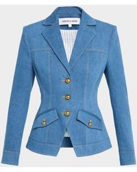 Veronica Beard - Randy Single-Breasted Stretch Cotton Jacket - Lyst