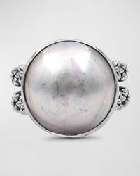 Stephen Dweck - White Mabe Pearl Ring In Sterling Silver, Size 7 - Lyst