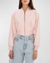Lamarque - Evelin Faux-Leather Bomber Jacket - Lyst