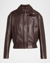 A.L.C. - Otto Leather Bomber Jacket - Lyst