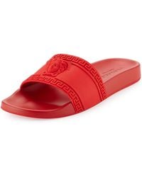 versace red flip flops