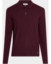 Jonathan Simkhai - Apos;S Reynolds Wool Long-Sleeve Polo Shirt - Lyst