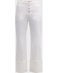 Cinq À Sept - Cuffed Benji Cropped Flare Pants - Lyst