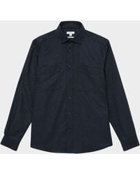 Reiss - Twin-Pocket Button-Through Overshirt - Lyst