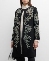 Libertine - Paisley Florettes Embellished Classic Long Coat - Lyst