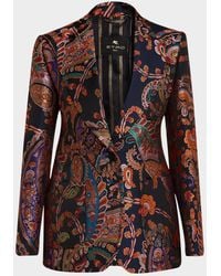 Etro - Paisley Silk Brocade Jacket - Lyst