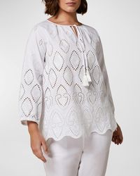 Marina Rinaldi - Plus Size Ronco Embroidered Eyelet Shirt - Lyst