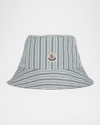 Moncler - Apos;S Stripe Bucket Hat - Lyst