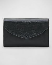 Il Bisonte - Bigallo Envelope Flap Leather Clutch Bag - Lyst