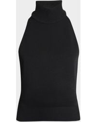 Givenchy - Mock-Neck Knit Halter Top - Lyst