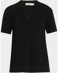 Jonathan Simkhai - Guthrie V-Neck Pleated Tunic Top - Lyst