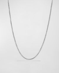 David Yurman - Small Box Chain Necklace - Lyst