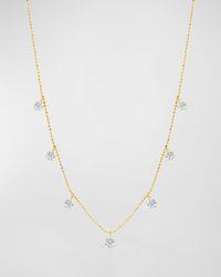 Graziela Gems - 18k Medium Gold Floating Diamond Necklace - Lyst