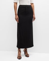 Vince - Brushed Flannel Maxi Skirt - Lyst