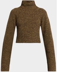 IRO - Elba Turtleneck Rib Knit Wool Sweater - Lyst