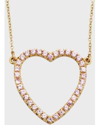 Jennifer Meyer - Large Open Heart Necklace - Lyst