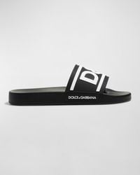 Dolce & Gabbana - Logo Pool Slides - Lyst