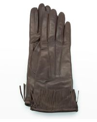 Portolano - Cashmere-lined Fringe Napa Gloves - Lyst