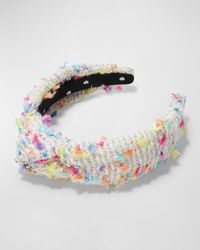 Lele Sadoughi - Multicolor Boucle Knotted Headband - Lyst