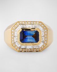 Sorellina - 18K Ring With Sapphire And Gh-Si Diamonds - Lyst